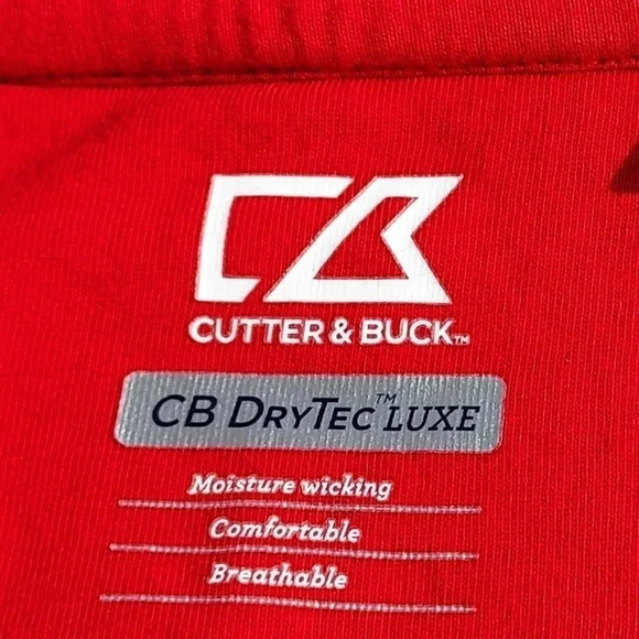Cutter & Buck Red Mens Shirt CB Dry Tec Luxe XXL - Picture 11 of 14